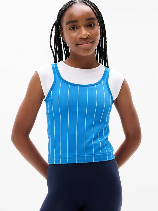 Athleta Girl Rise Above Rib Double Up Tee
